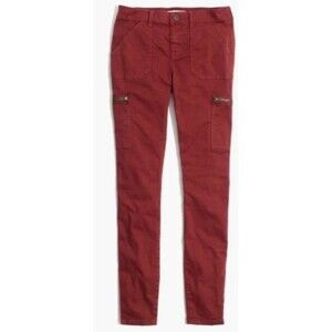 Madewell skinny fatigue pants size: 25 in burnished mahogany color